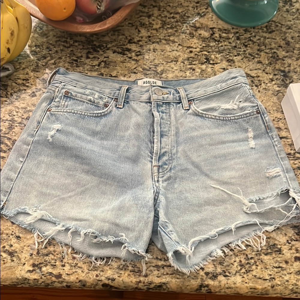 Agolde Denim Shorts- Parker Long